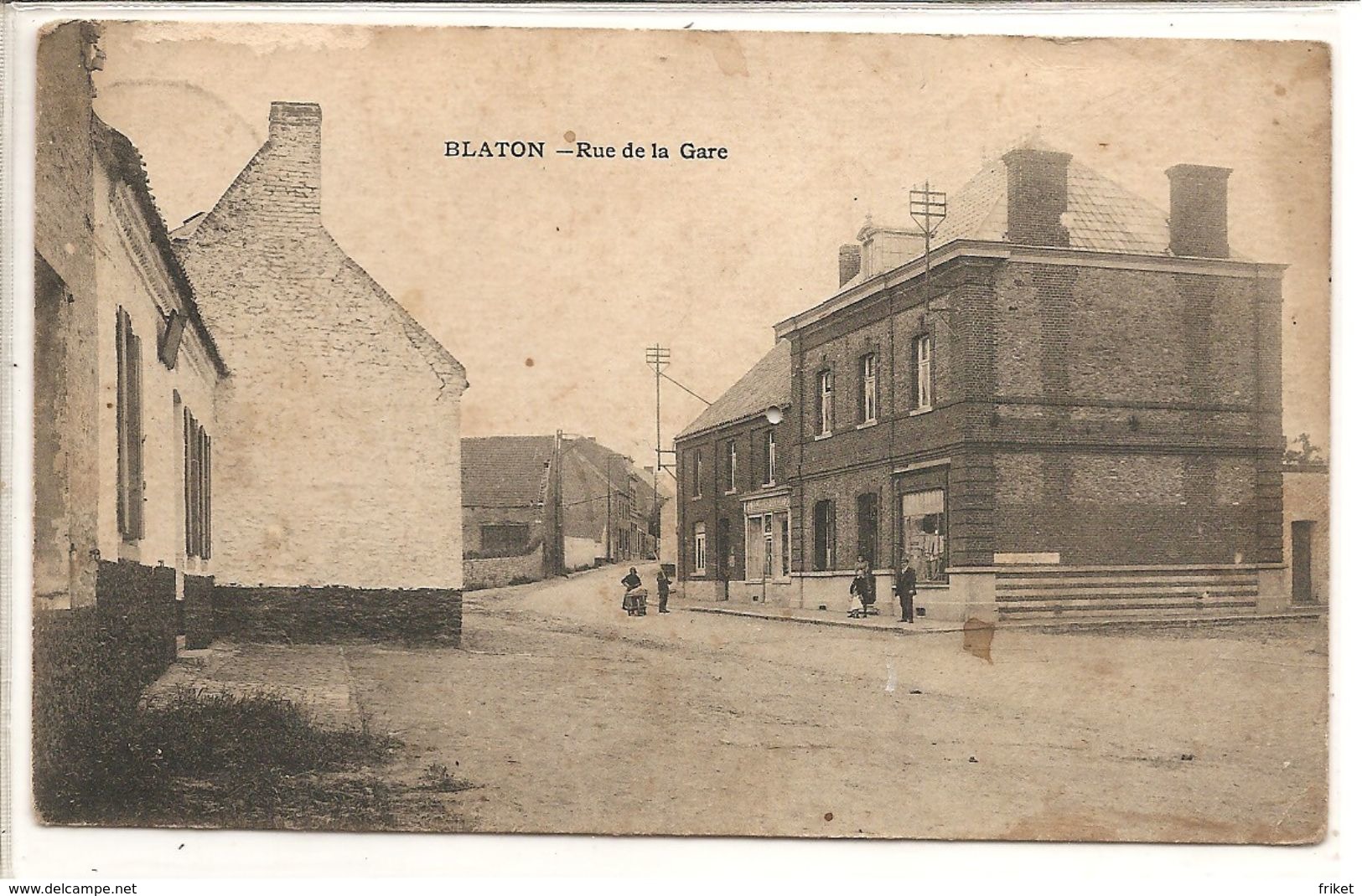 - 1695 -   BLATON  Rue De La Gare  ( Voir Scan ) - Bernissart