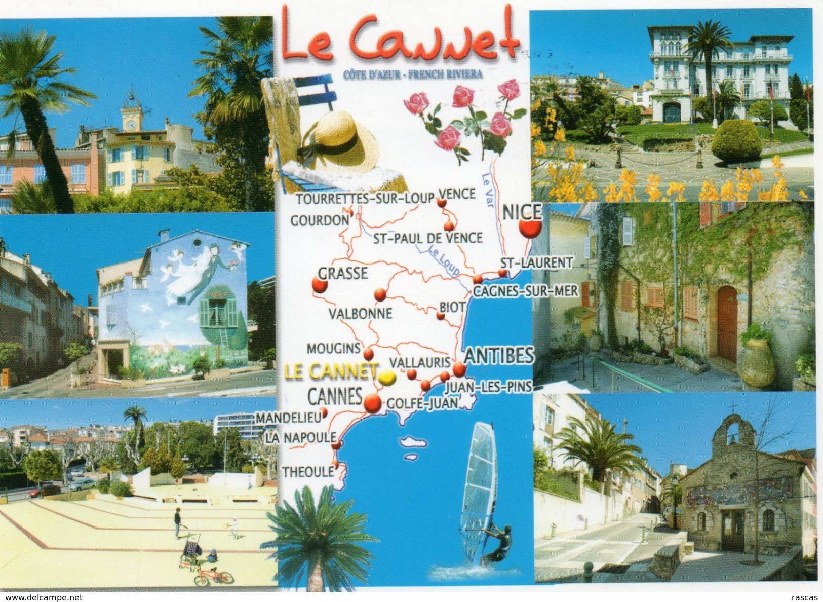 CPM - D - ALPES MARITIMES - LE CANNET - MULTIVUES - CARTE - Le Cannet