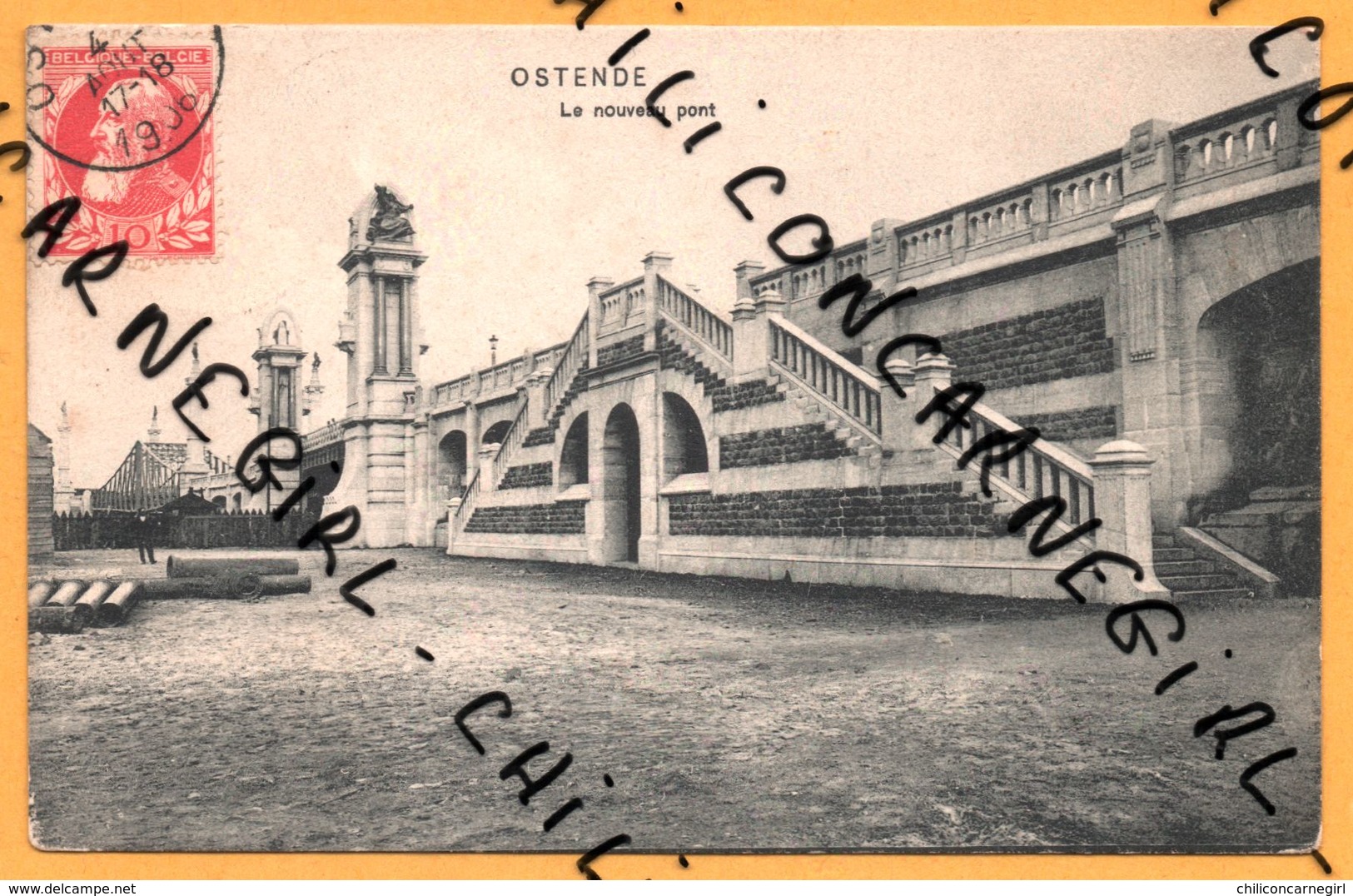 Ostende - Oostende - Le Nouveau Pont - Animée - 1906 - Dr. TRENKLER Co - Oostende