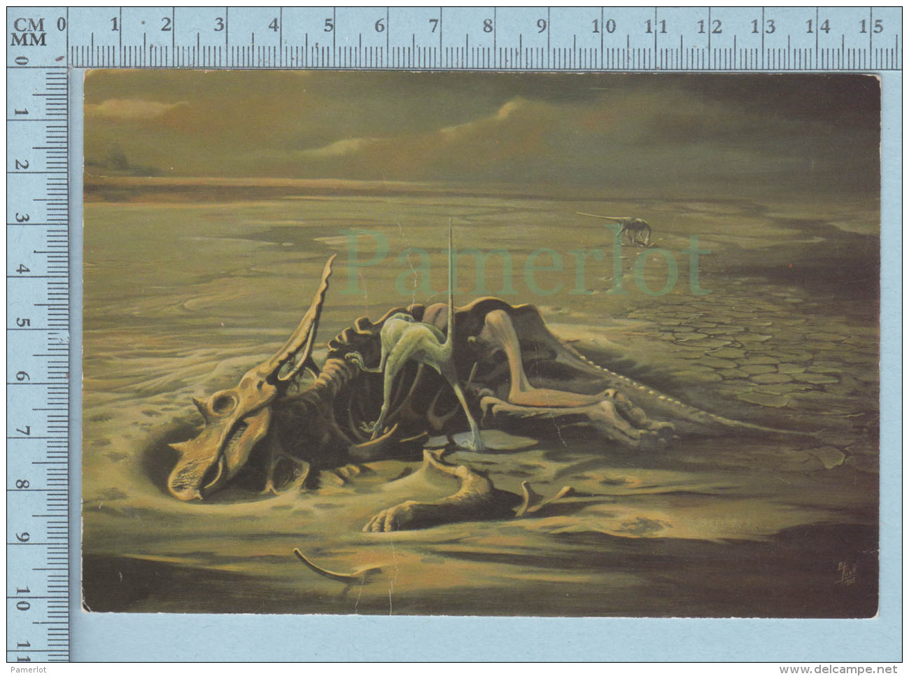 Dinosaure - Dinauraure - Chasmosaurus Mangé Par Un Dromaeosaurus -  Carte Postale Postcard - Autres & Non Classés