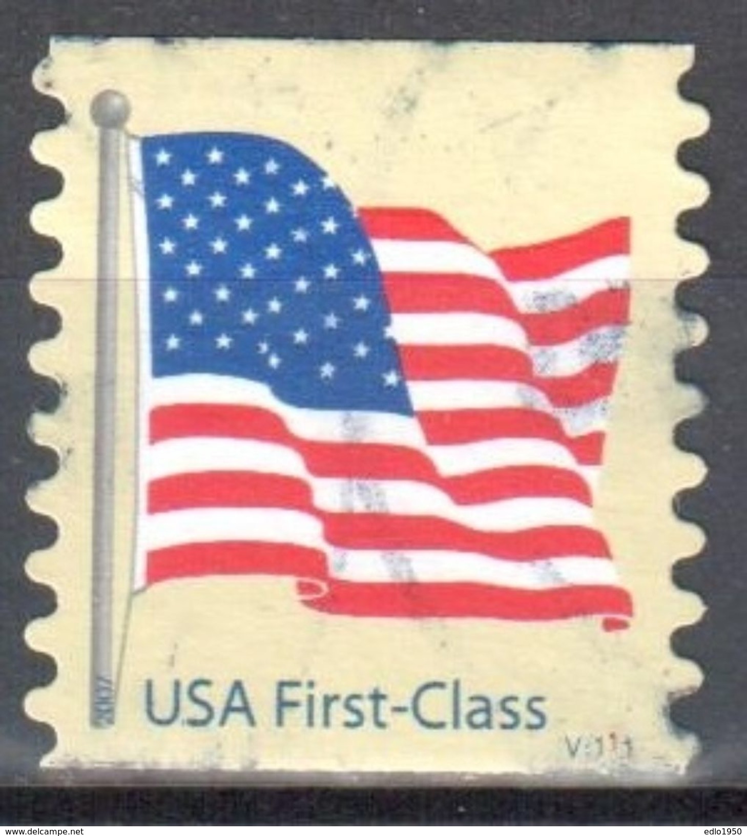 United States 2007  American Flag  Sc # 4134  - Mi.4205 BL Perf. 8½ - Used - Gebruikt