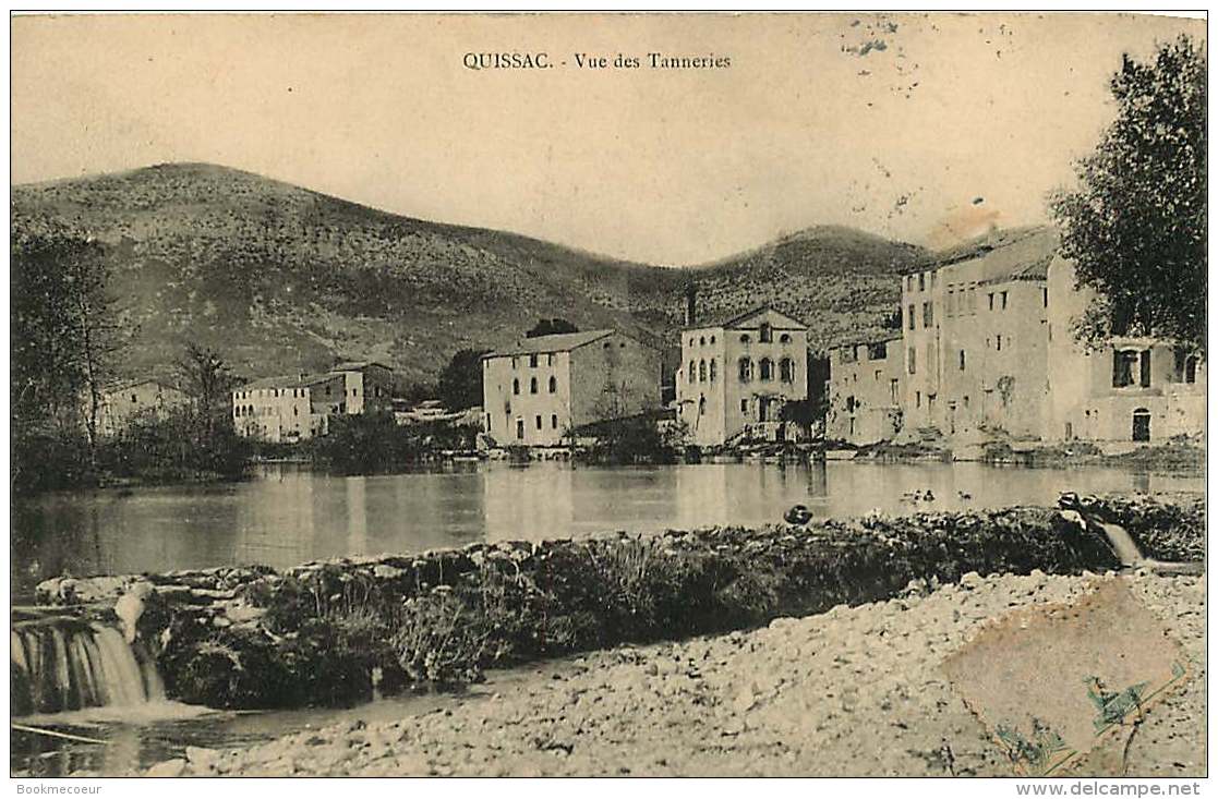 30  QUISSAC  VUE DES TANNERIES    Voyagée 1905 - Quissac