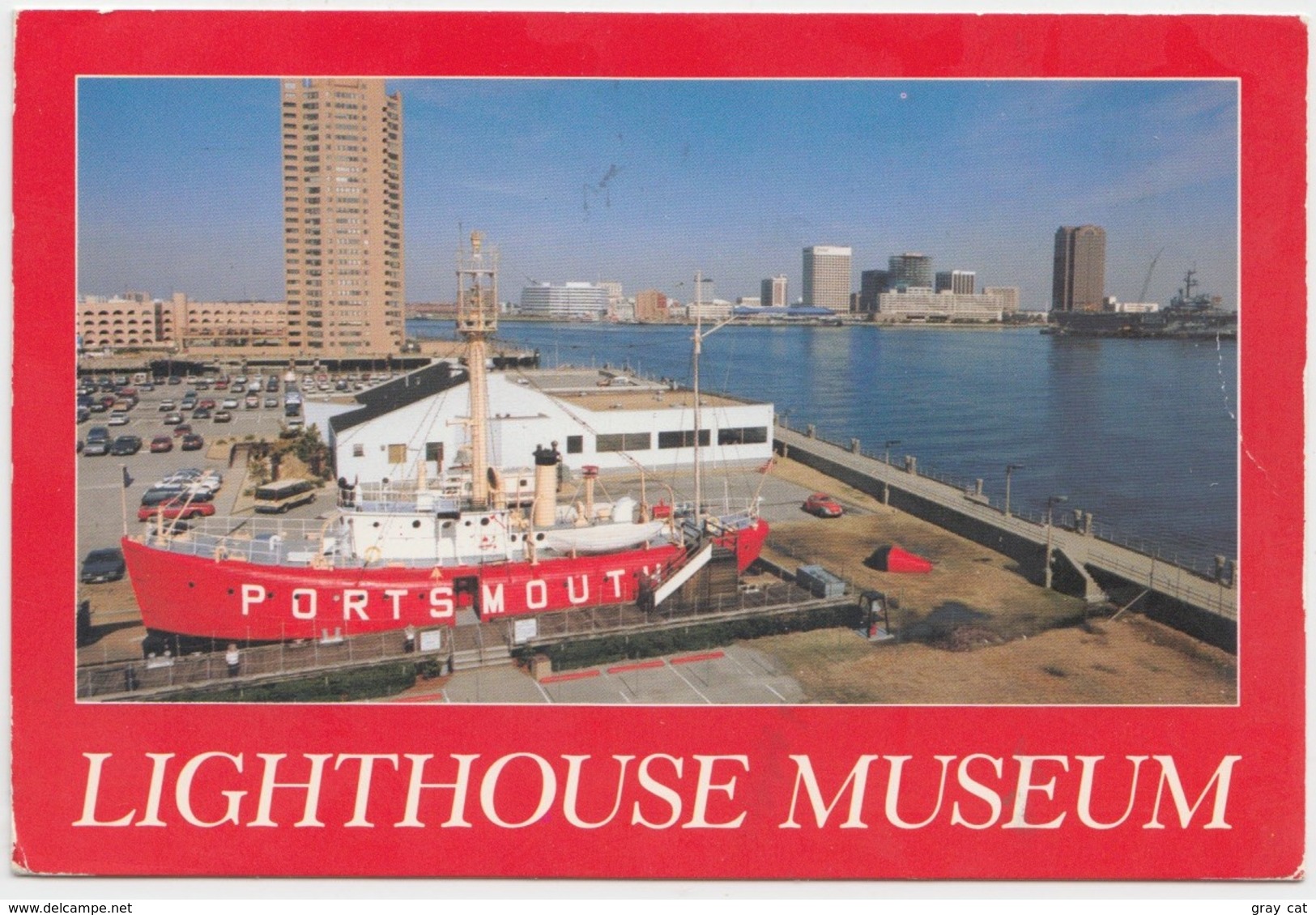 LIGHTHOUSE MUSEUM, Virginia, Coast Guard Lightship, Used Postcard [20759] - Norfolk