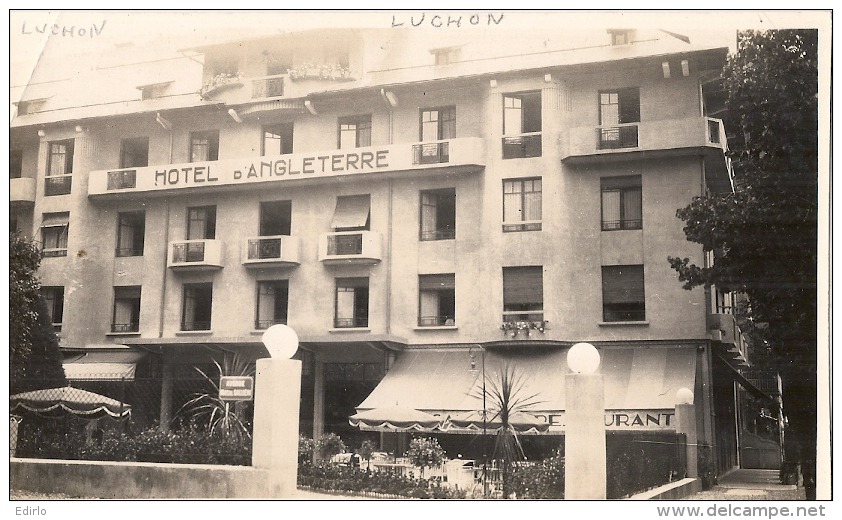*** 31  -*** ATTENTION Photo Au Format Cpa - LUCHON Hotel D'Angleterre - - Luchon