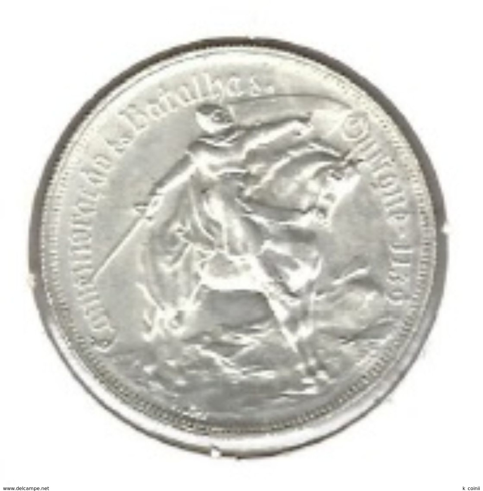 Portugal - 10 Escudos (10$00) 1928 Silver Ourique - Animals - UNC - Portugal