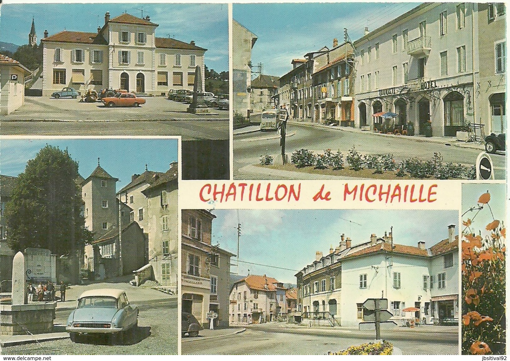 01   CHATILLON DE En MICHAILLE     Multivues    (Ain)   La Place  La Mairie Hôtel   Multi Vues - Non Classificati