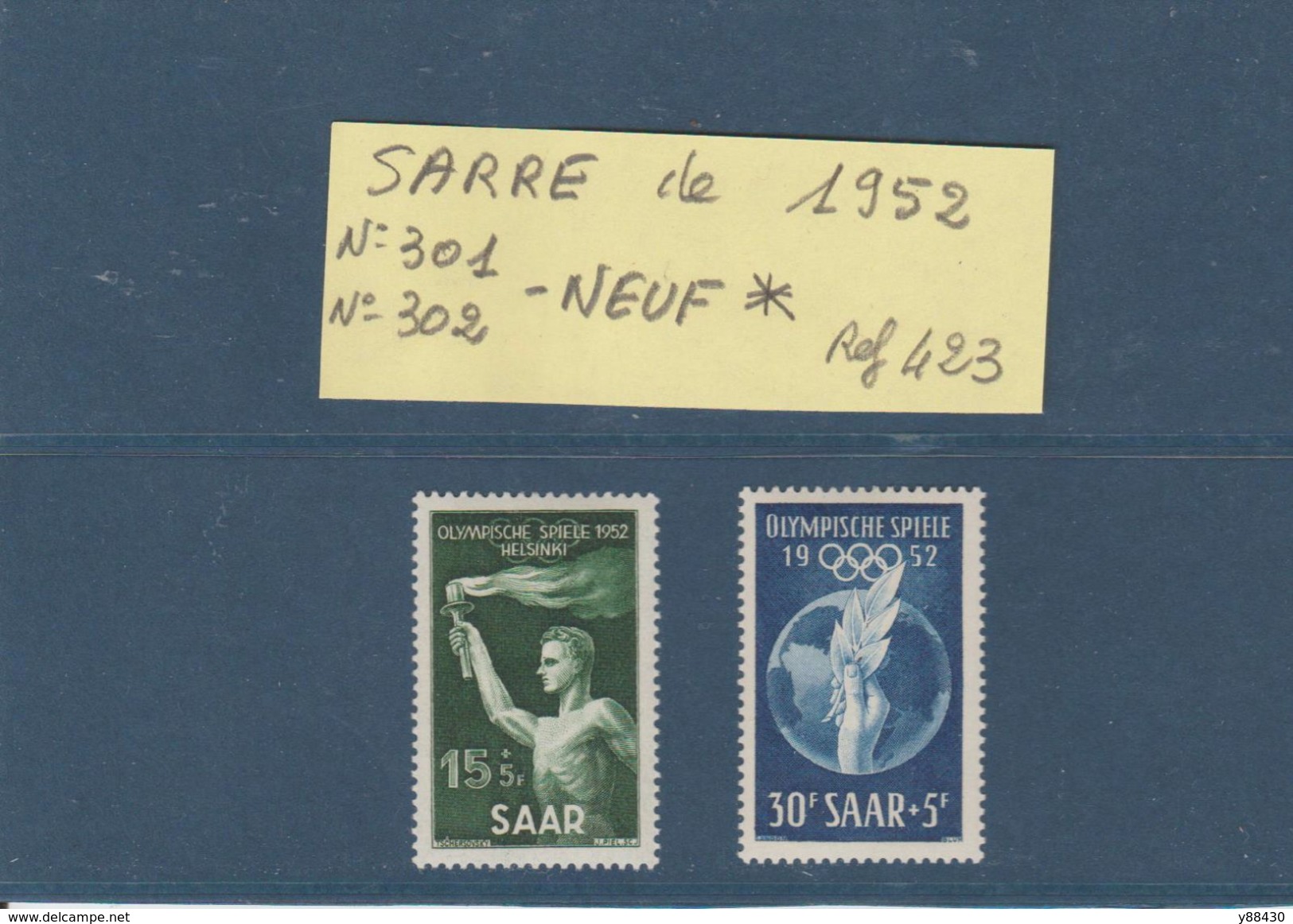 SARRE -  N° 301 & 302 - Année 1952  -  2 Timbres  NEUFS *  -  En L'état.....voir Les 2 Scannes - Neufs