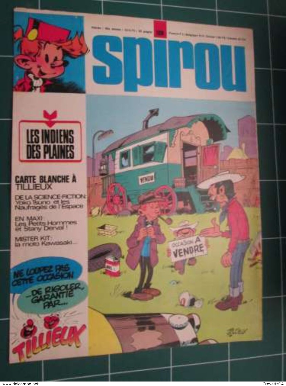 CLIP916 :  Couverture SPIROU Avec CESAR   Dessiné Par TILLIEUX , Découpée Dans Une Revue SPIROU Des Années 70/80 . - César