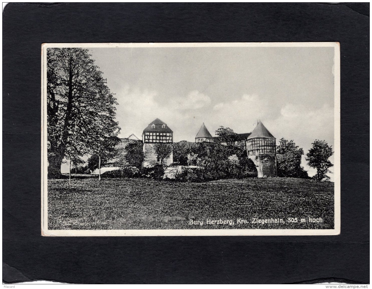 74955   Germania,     Burg  Herzberg,  Krs.  Ziegenhain,  505 M. Hoch.,  VG  1934 - Rotenburg