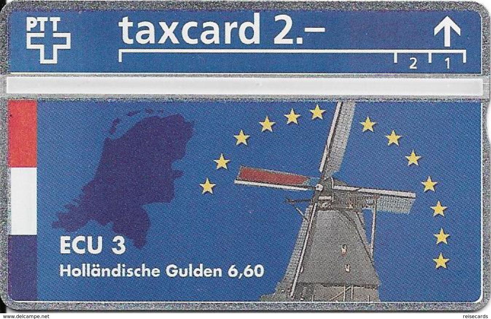 PTT: K-99J3 401L ECU 3 - Holländische Gulden - Windmühle. Mint - Svizzera