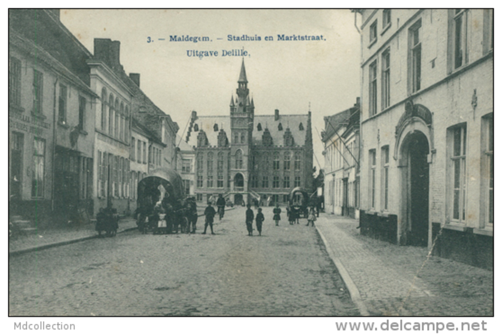 BELGIQUE MALDEGEM / Stadhuis En Markstraat / - Maldegem