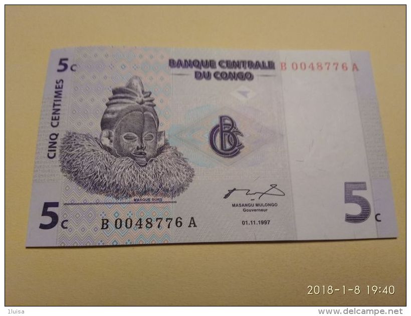 5 Centime 1997 - Republik Kongo (Kongo-Brazzaville)