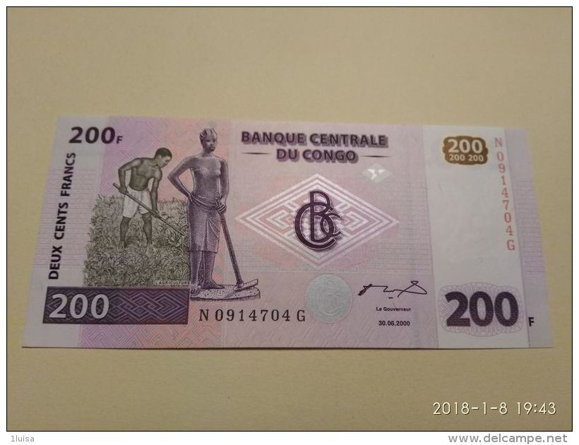 200 Francs 2000 - Republic Of Congo (Congo-Brazzaville)