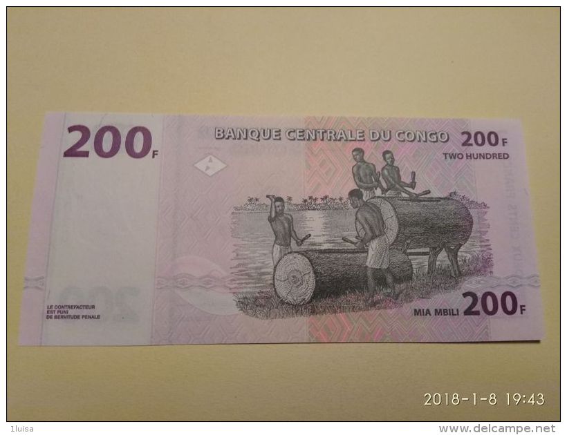 200 Francs 2000 - Republiek Congo (Congo-Brazzaville)