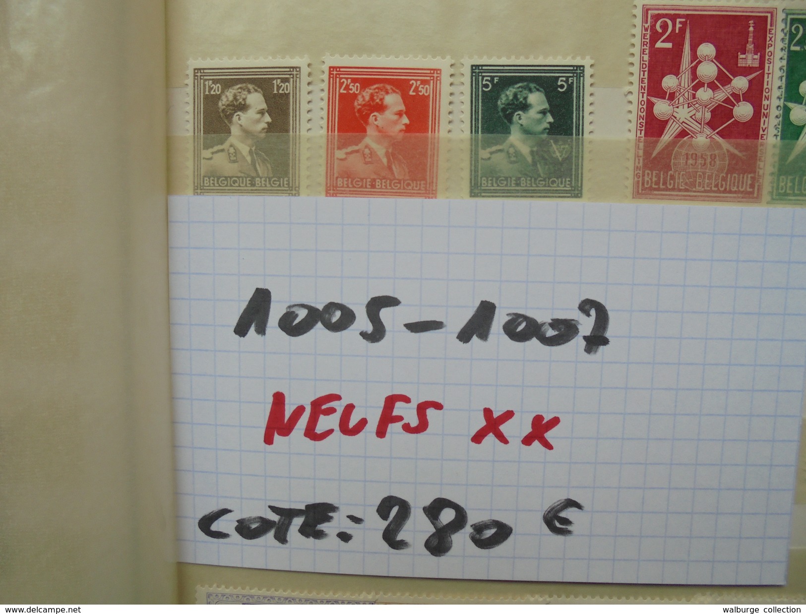 BELGIQUE TRES BEAU LOT DONT VRAC+BONNES SERIES ! (1955) 1 KILO 650. - Other & Unclassified