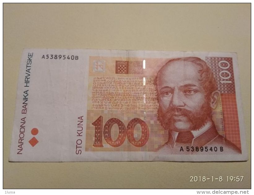 100 Kuna 1993 - Croatie