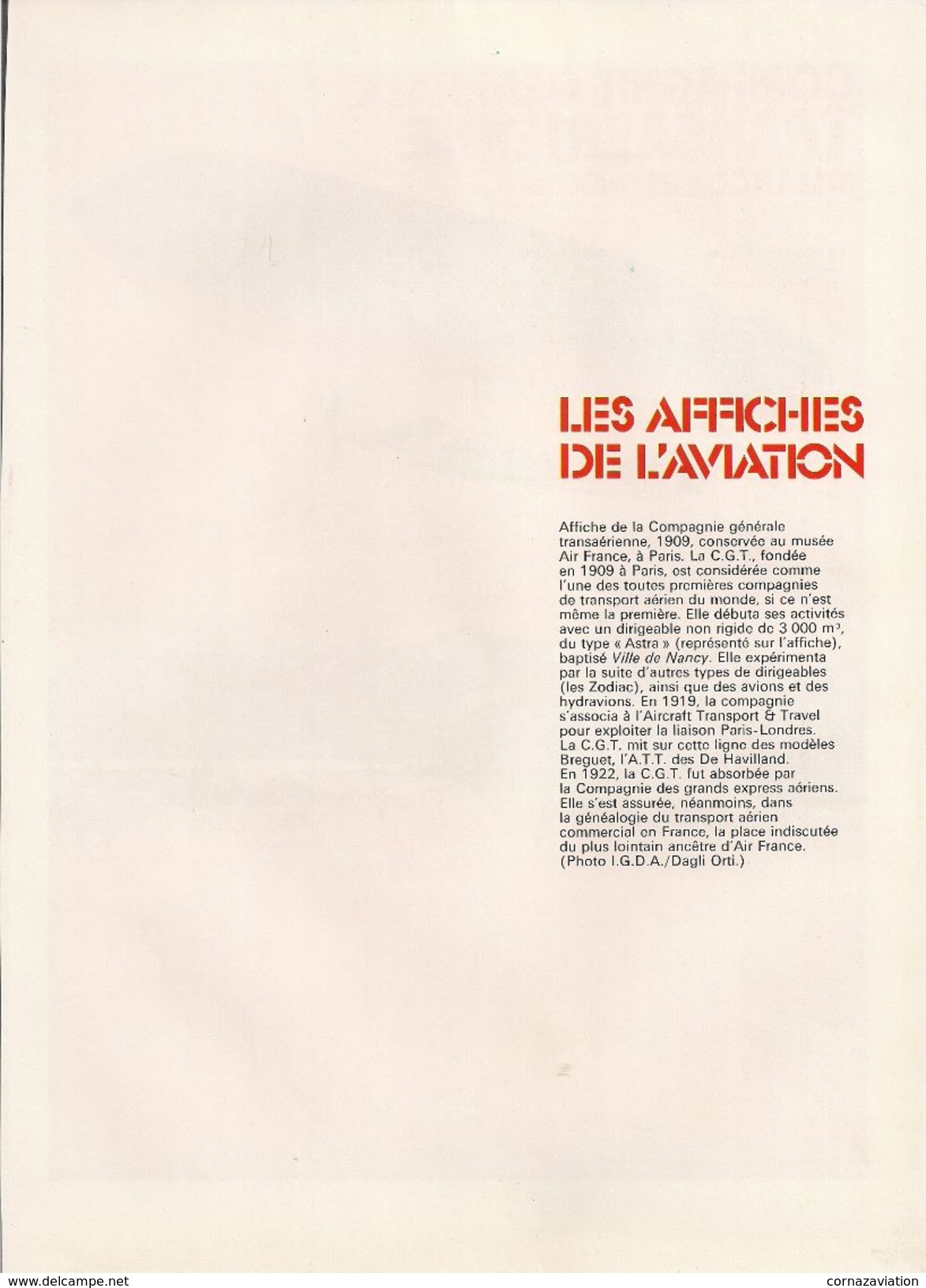 Aviation - Cie Générale Transaérienne, Billancourt - Paris - Autres & Non Classés