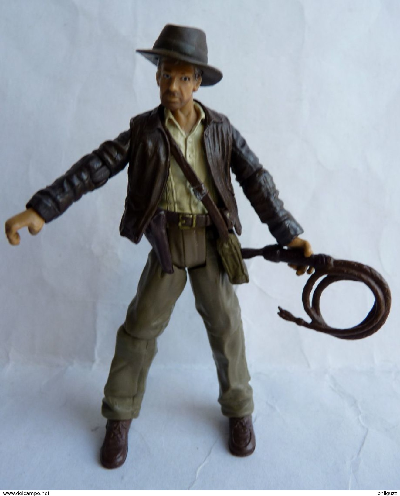 FIGURINE INDIANA JONES - RAIDERS OF THE LOST ARK - HASBRO 2008 - INDY AVEC FOUET (1) - Andere & Zonder Classificatie