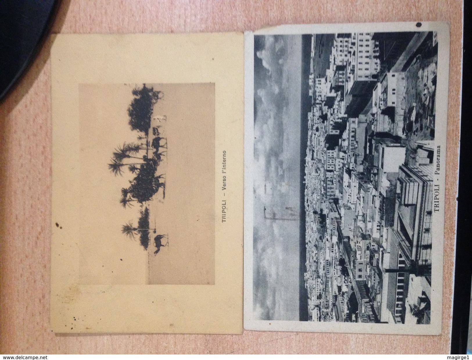 B3005- Tripoli, 2 Cartoline, Una Viaggiata 1937, Francobollo Asportato, Una Viaggiata 1912 - Libia