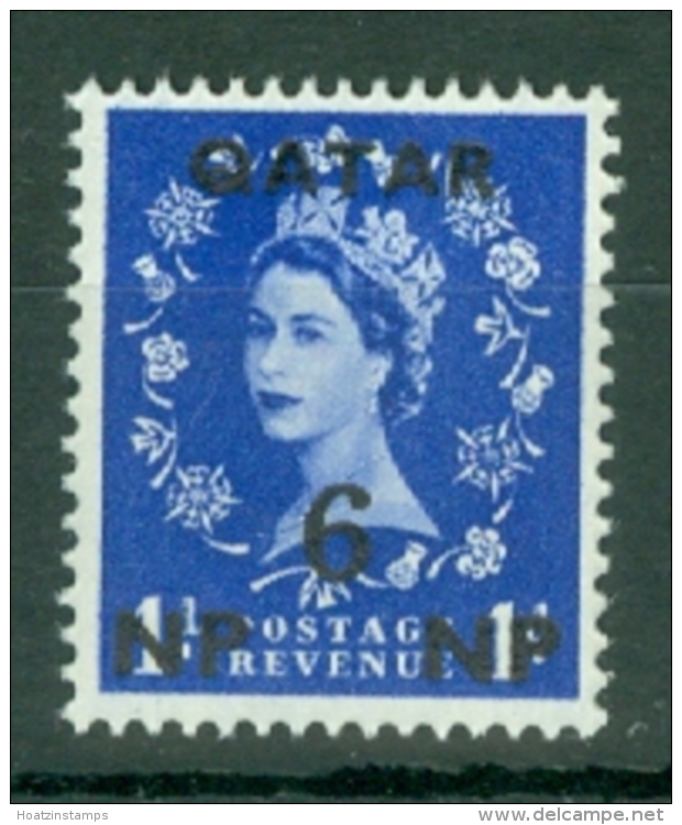 Qatar: 1960   QE II    SG21   6n.p. On 1d    MNH - Qatar