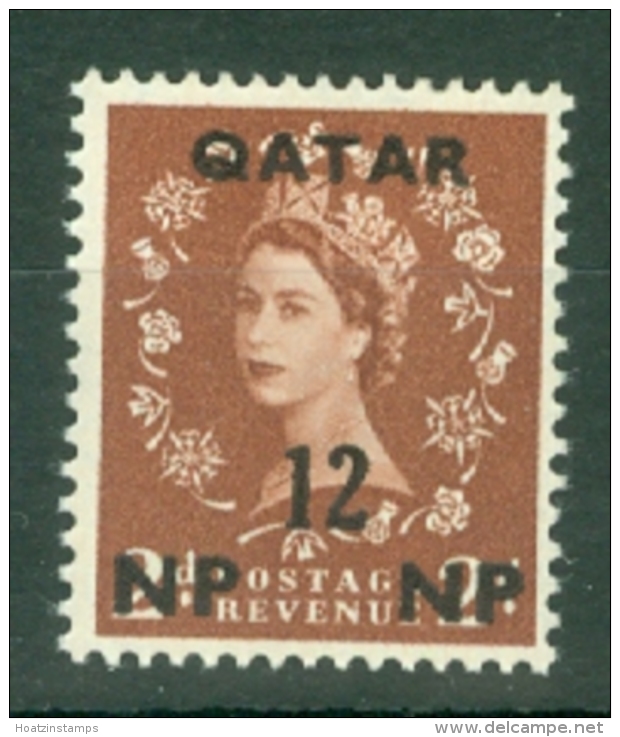 Qatar: 1960   QE II    SG23   12n.p. On 2d    MNH - Qatar