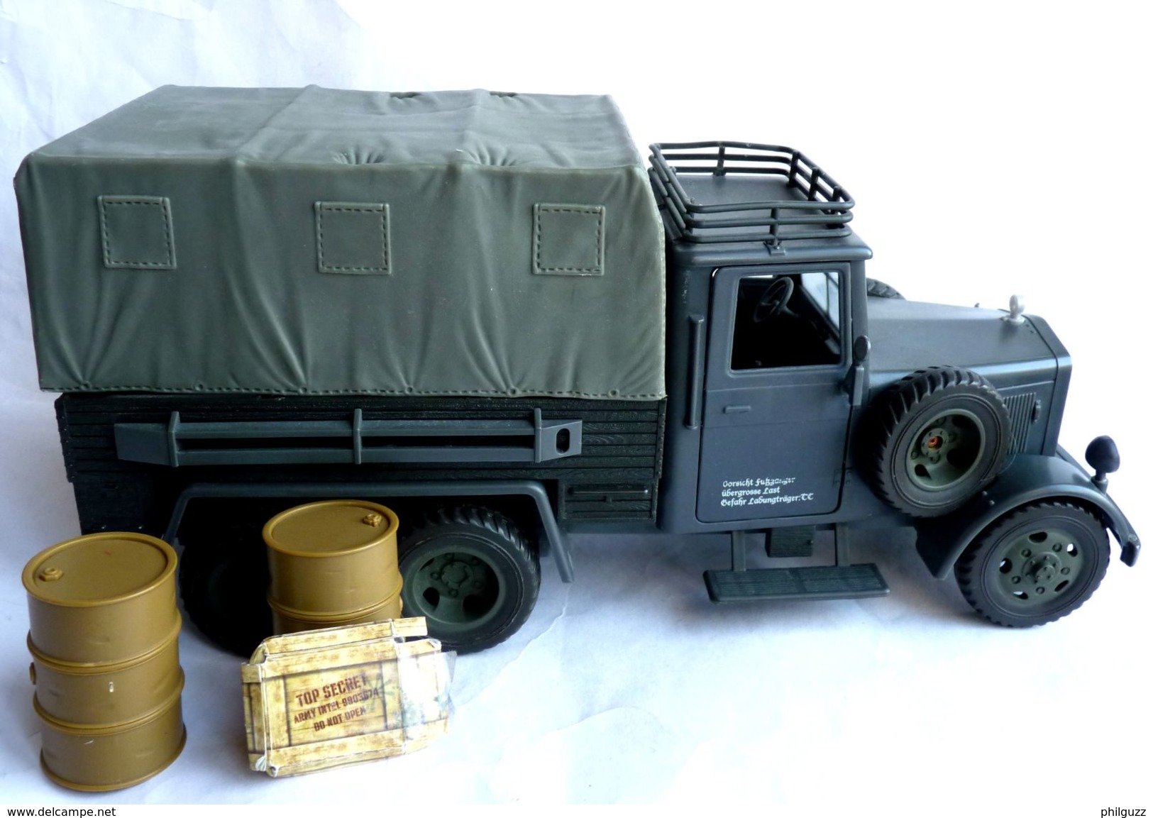 INDIANA JONES - RAIDERS OF THE LOST ARK - HASBRO 2008 - CAMION ALLEMAND DESERT COVOY TRUCK - Otros & Sin Clasificación