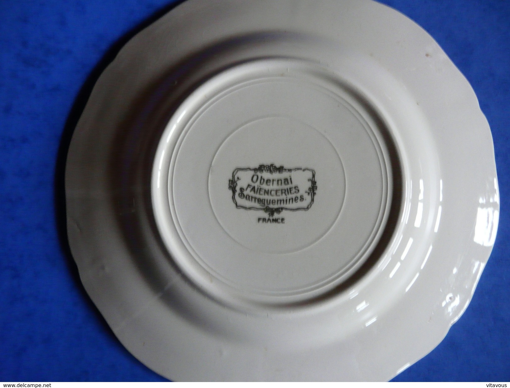 Assiette Porcelaine Obernai Sarreguemines FRANCE (1) - Sarreguemines (FRA)