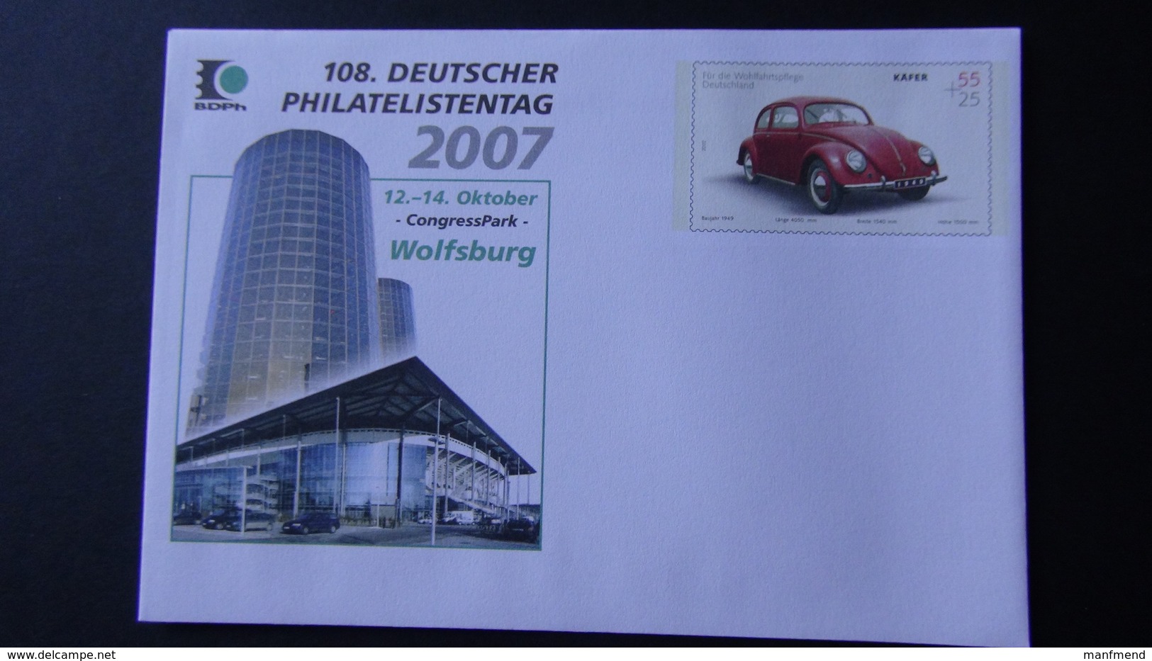 Germany - 2007 - Mi.Nr. USo 140 - 108.Deutscher Philatelistentag* - Look Scan - Enveloppes - Neuves