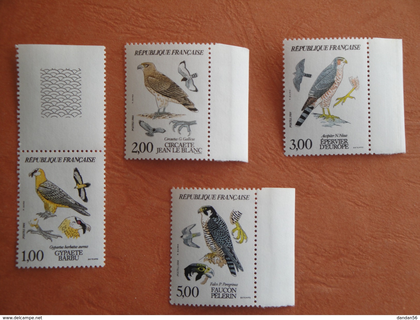 Oiseaux Birds France 1984 Yv 2337/40 Scott 1938/41 Michel 2463/6  SG 2643/6 - Autres & Non Classés