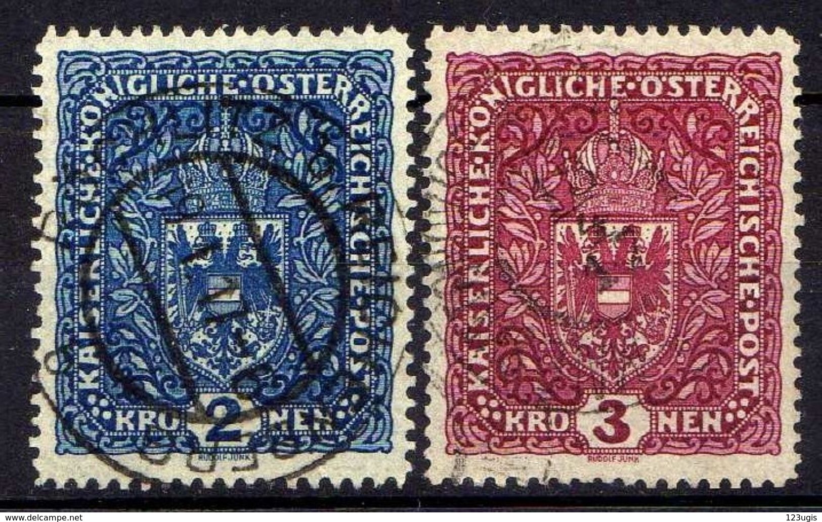 Österreich 1915 Mi 200-201 I, Gestempelt [090118XVIII] - Oblitérés