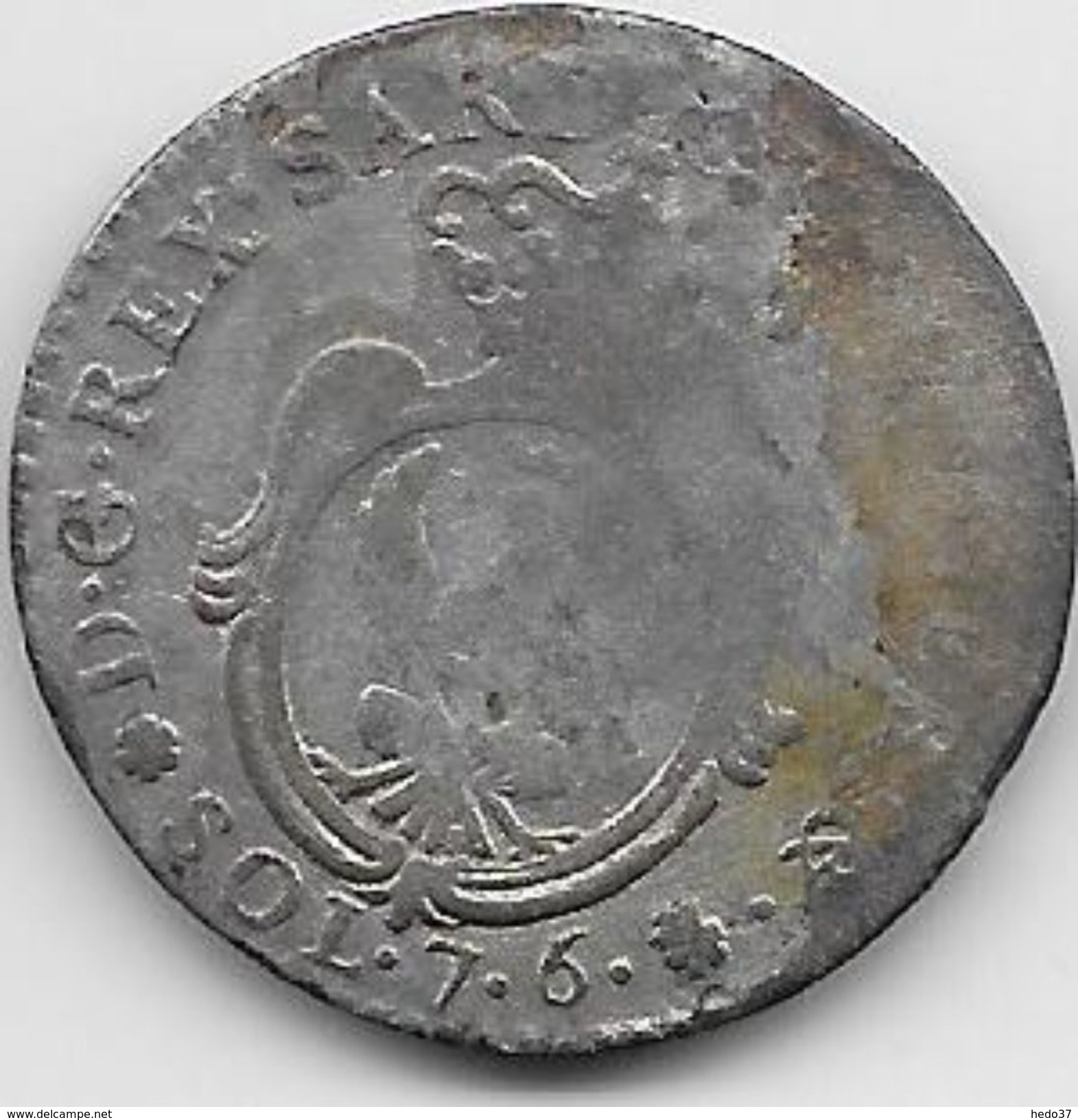 Italie - Sardaigne - 7,6 Soldi 1800 - Argent - Other & Unclassified