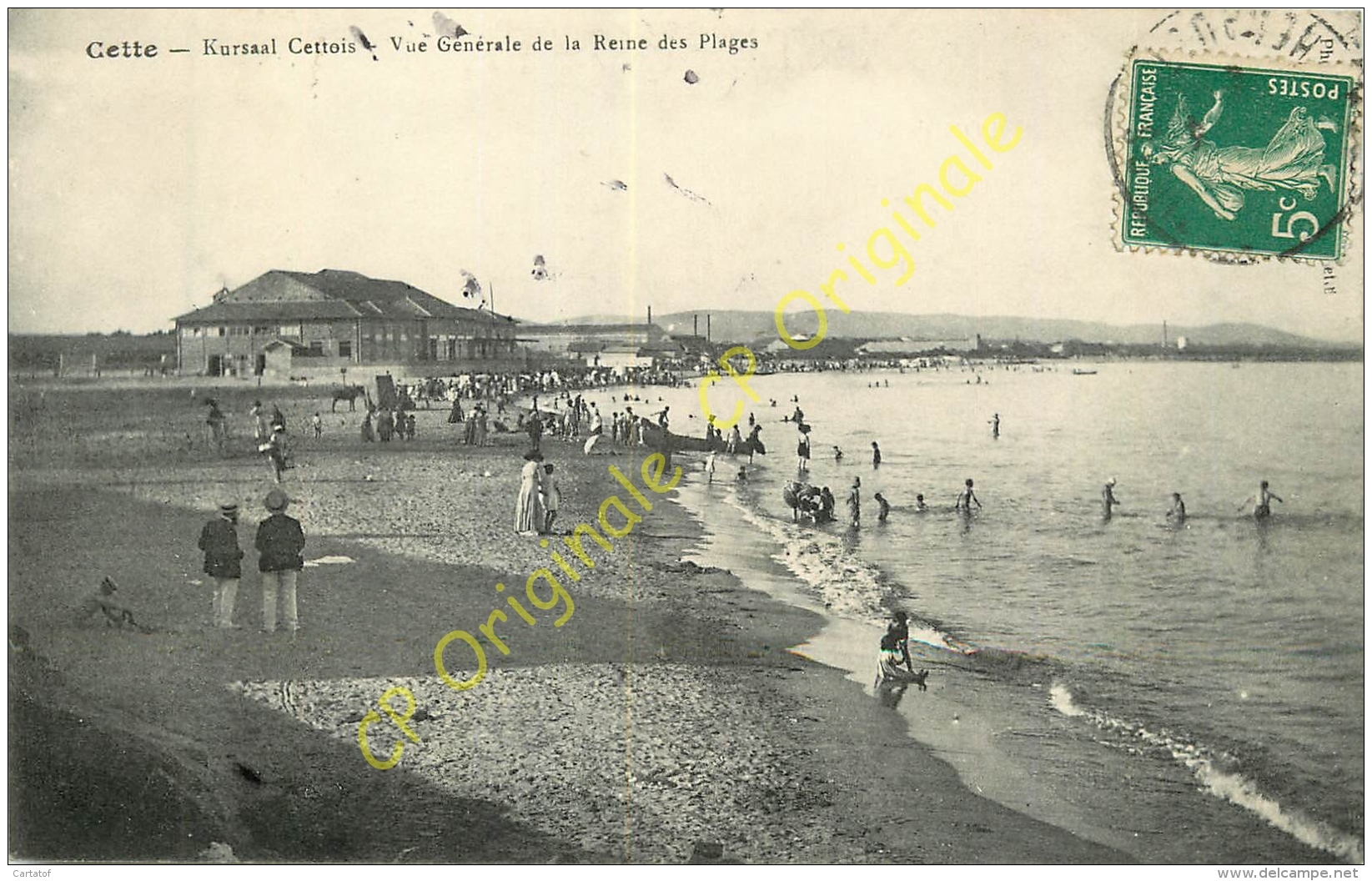 34. CETTE . SETE .  Kursaal Cettois. Vue Générale De La Reine Des Plages . - Sete (Cette)