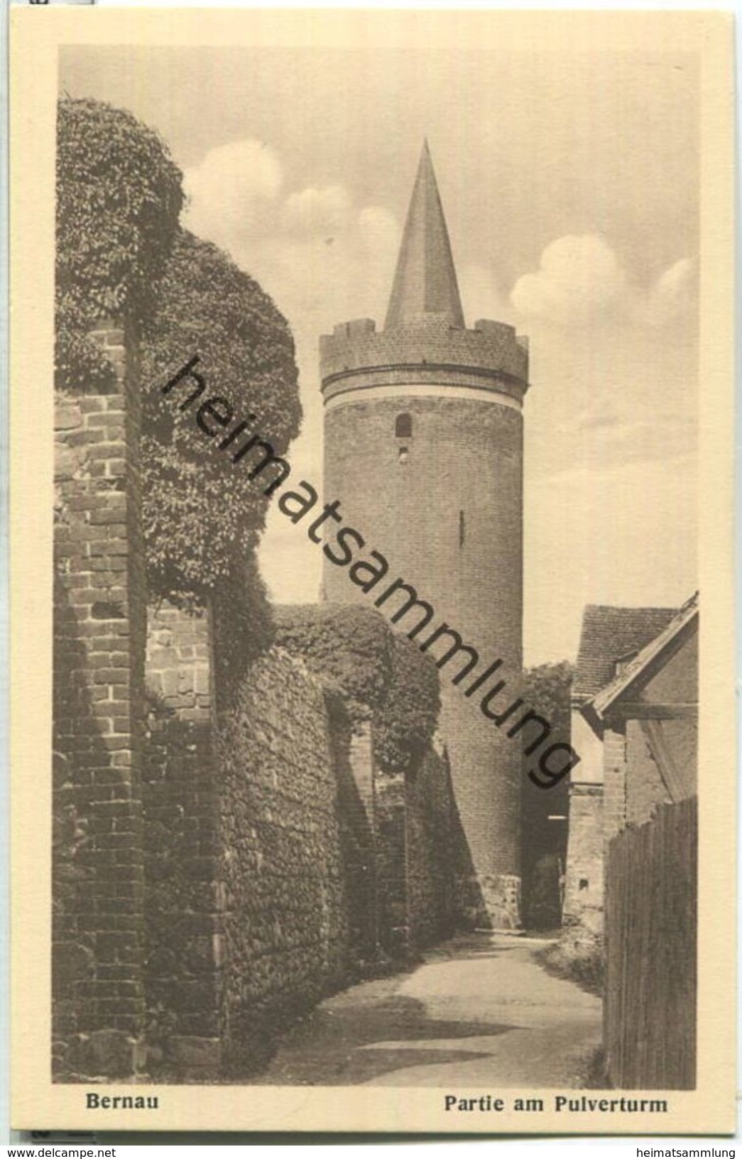 Bernau - Pulverturm - Verlag J. Goldiner Berlin - Bernau