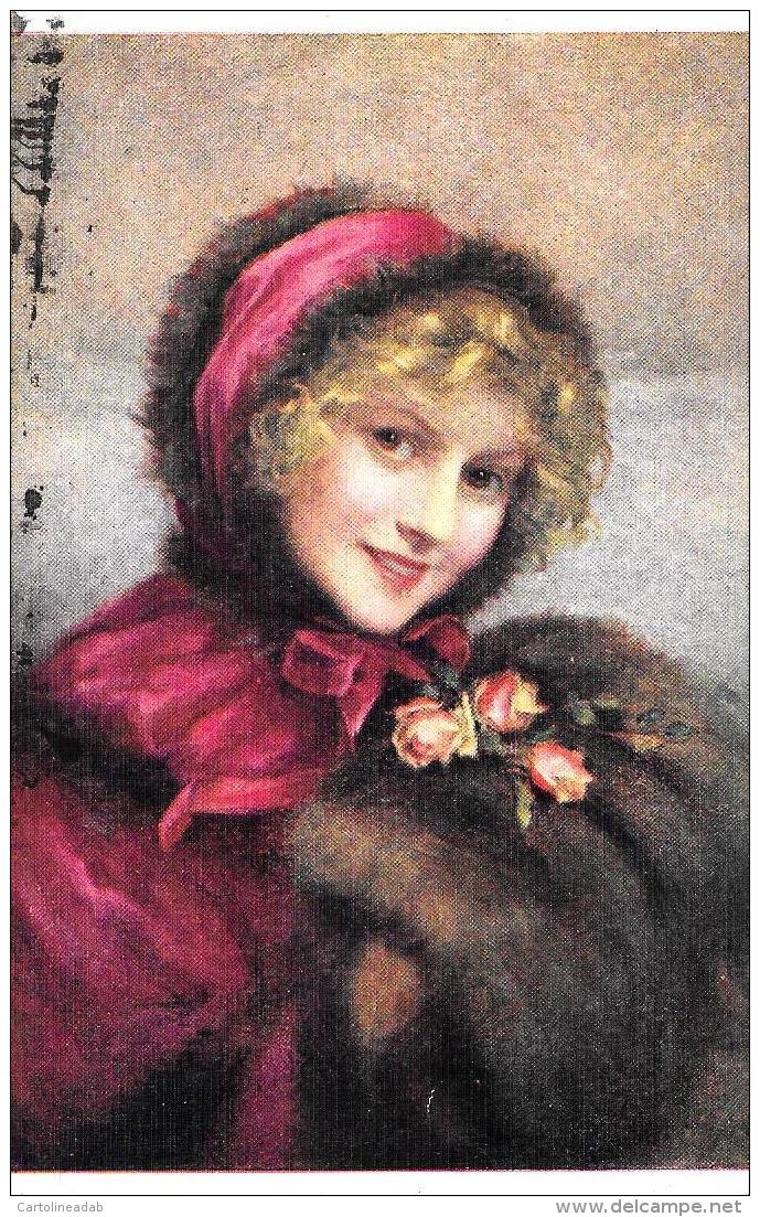 [DC11287] CPA - ARTE - F. MARTIN KAVEL FRILEUSE CHILLY PIN UP GIRL  - PERFETTA - Viaggiata 1919 - Old Postcard - Pittura & Quadri