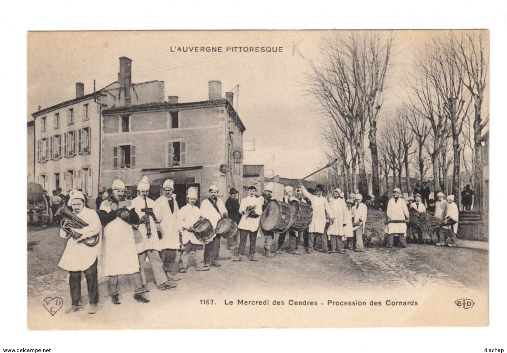 L'Auvergne Pittoresque. Le Mercredi Des Cendres. Procession Des Cornards. (2255) - Autres & Non Classés