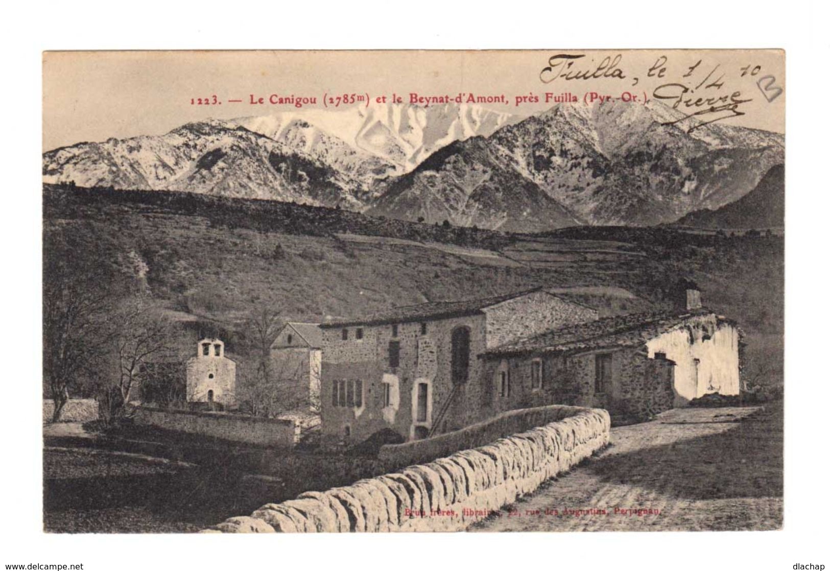 Le Canigou Et Le Beynat D'Amont, Près Fuilla. Pyrénées Orientales. (2256) - Autres & Non Classés