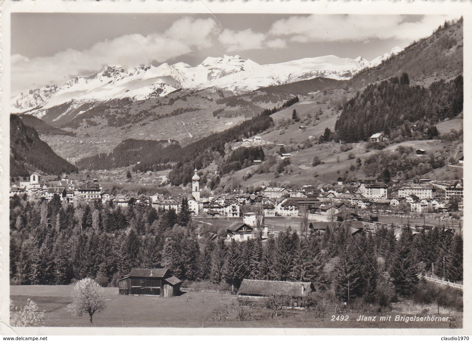 CARTOLINA - POSTCARD - SVIZZERA - JLANZ MIT BRIGELSERHORNER - Breil/Brigels