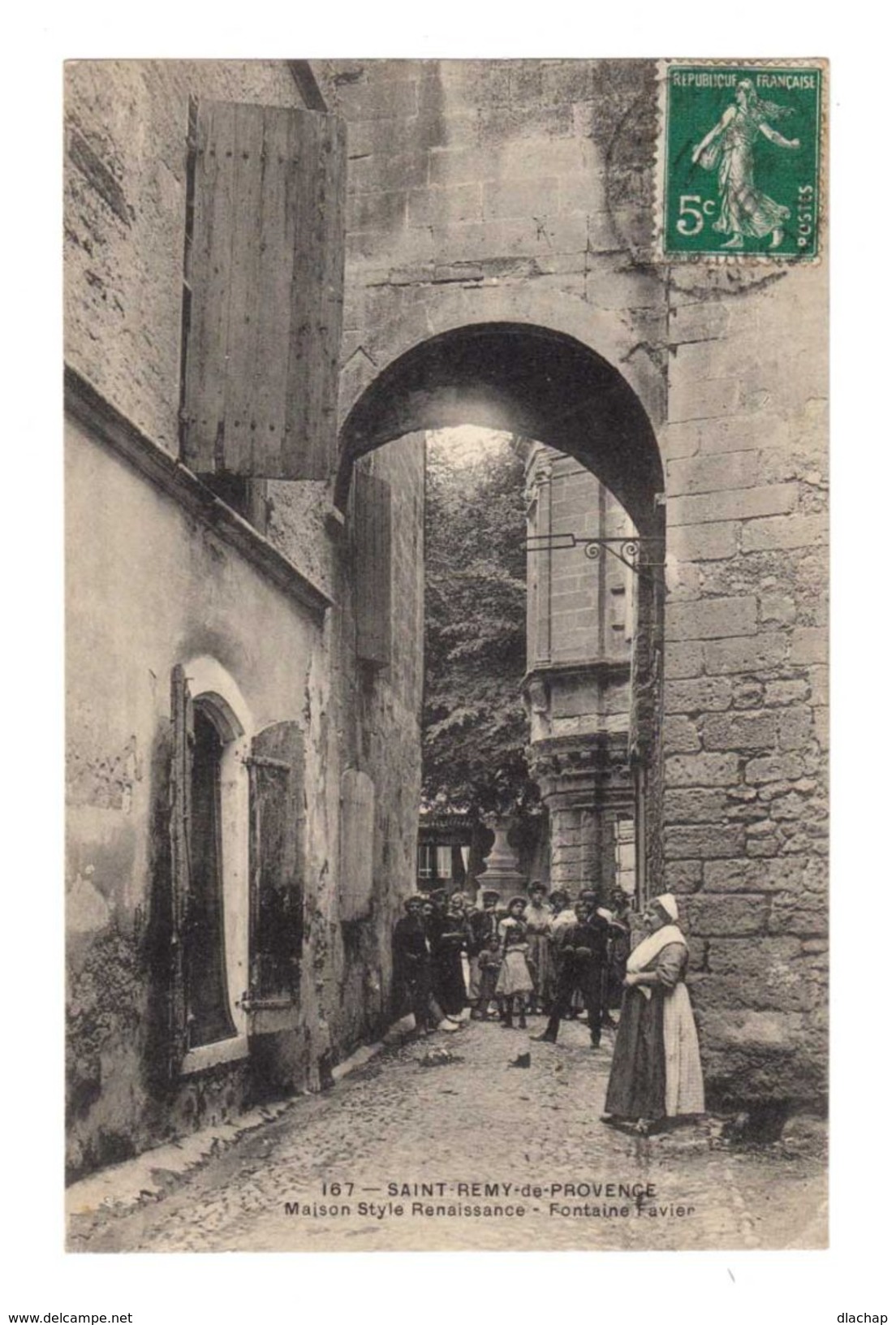 Saint Rémy De Provence. Maison Style Renaissance. Fontaine Favien. (2261) - Saint-Remy-de-Provence