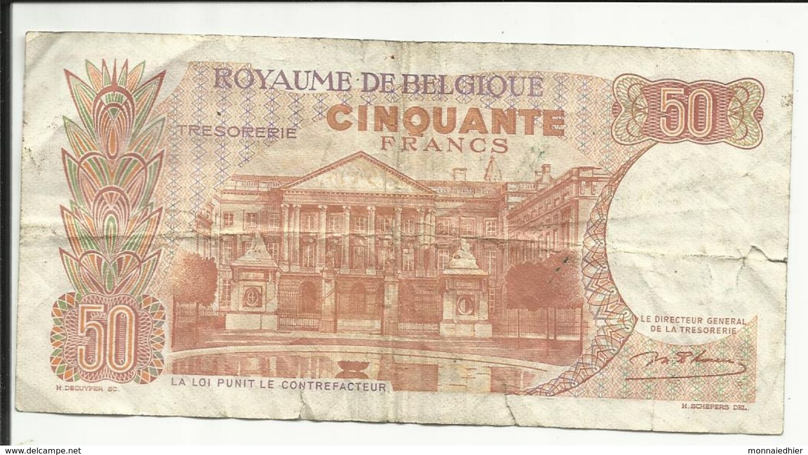 KONINKRIJK BELGIE , 50 Franks , 16.05.1966 , N° World Paper Money : 139 B - Autres & Non Classés