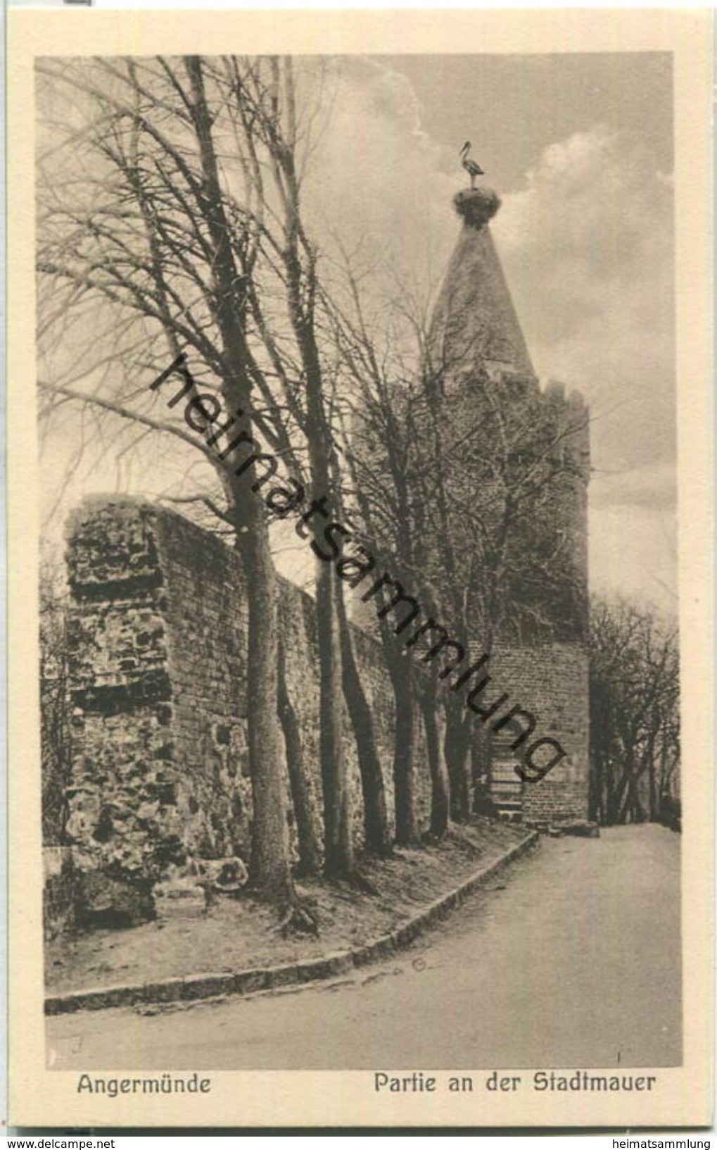 Angermünde - Stadtmauer - Verlag J. Goldiner Berlin - Angermuende