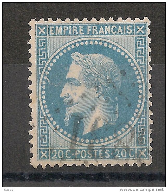 78 A2 6° état, PLANCHAGE  20c Napoléon Lauré. - 1863-1870 Napoleon III With Laurels