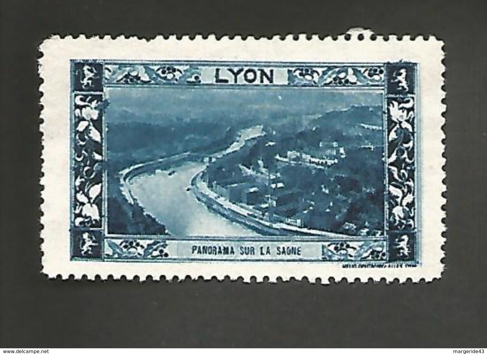 VIGNETTE ERINNOPHILE LYON - PANORAMA SUR LA SAONE - Tourism (Labels)