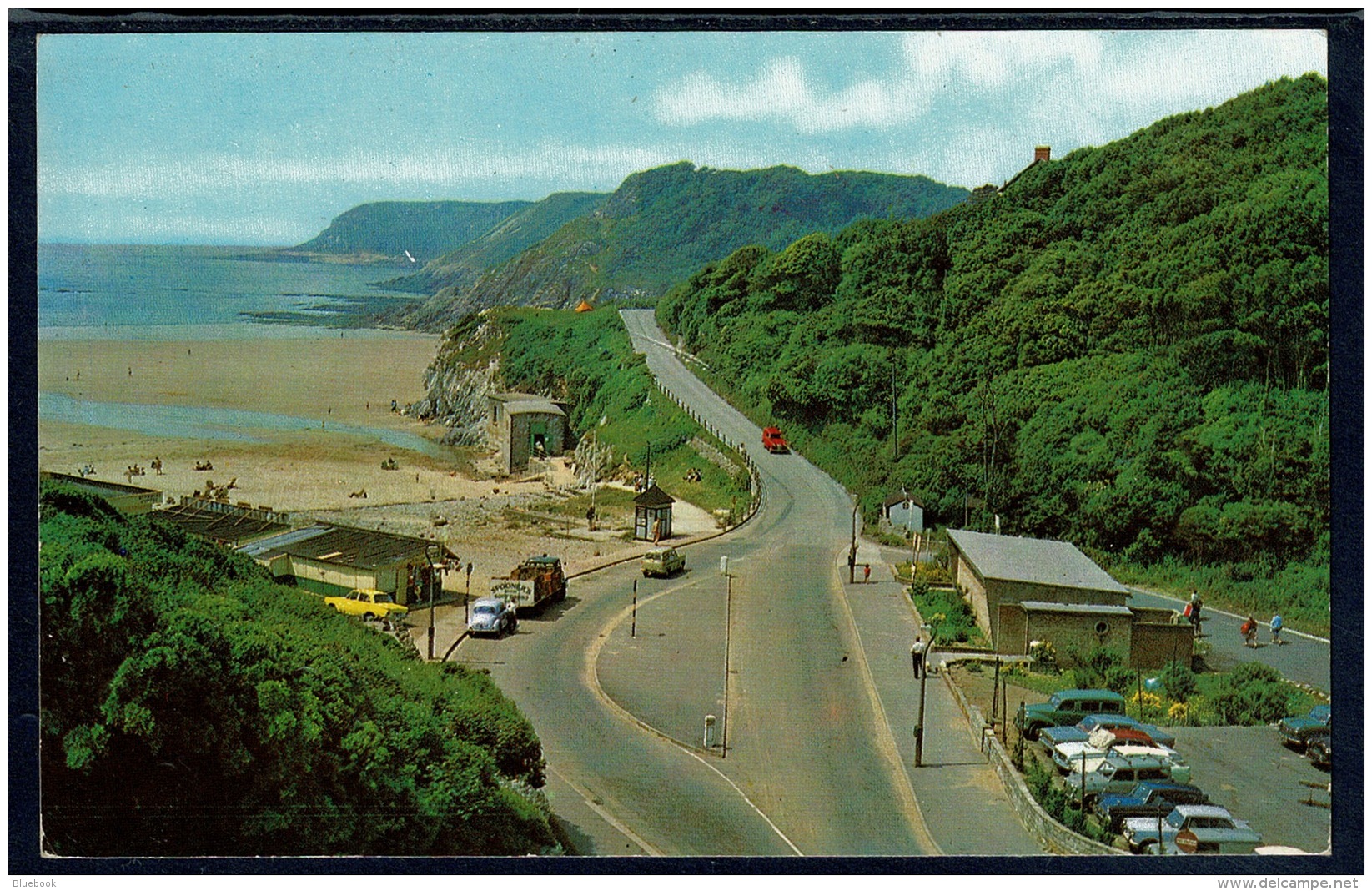 RB 1183 -  Postcard - Cars At Caswell Bay Gower Peninsula - Glamorgan Wales - Glamorgan