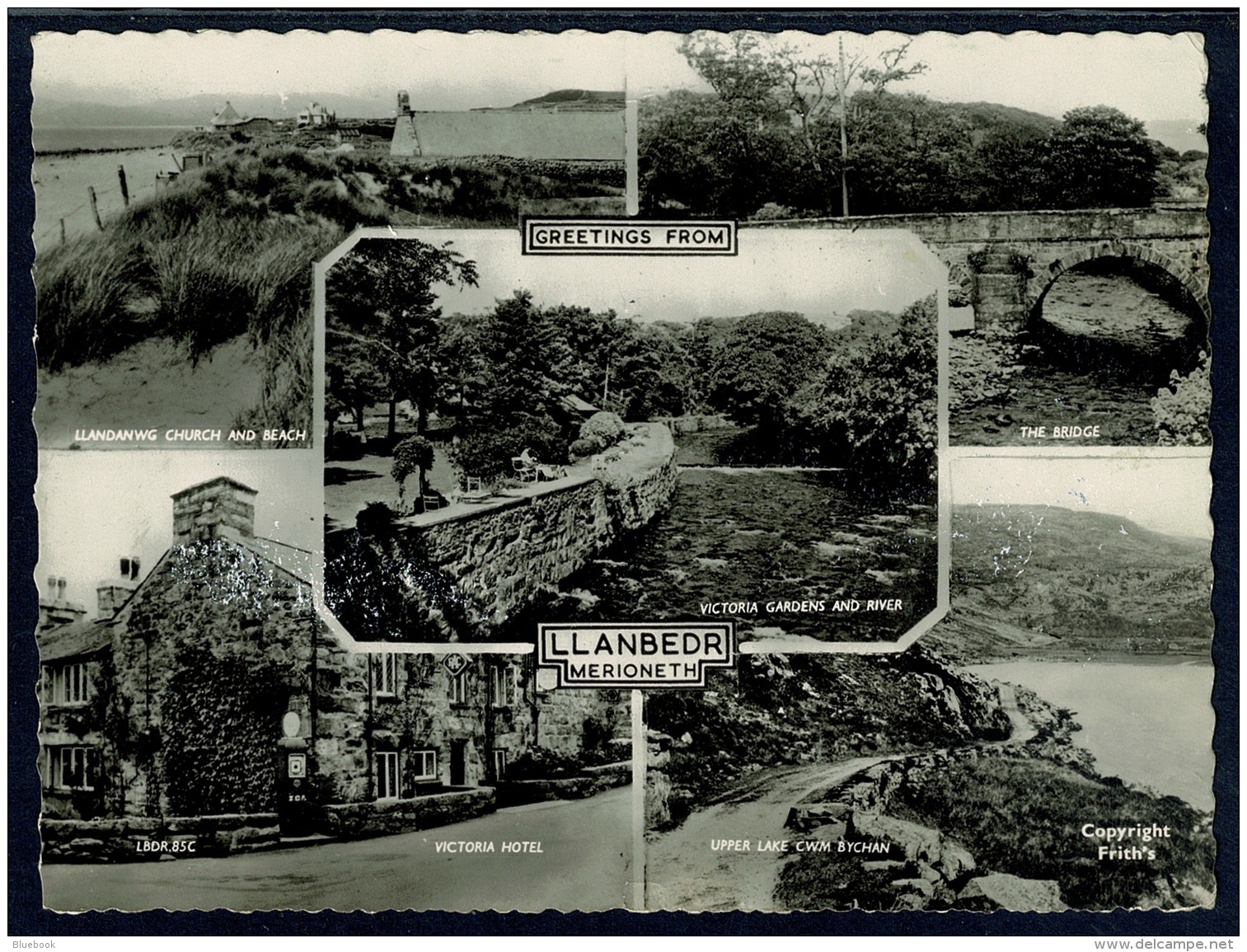 RB 1183 -  1959 Real Photo Mutiview Postcard - Llanbedr Merionethshire Wales - Merionethshire