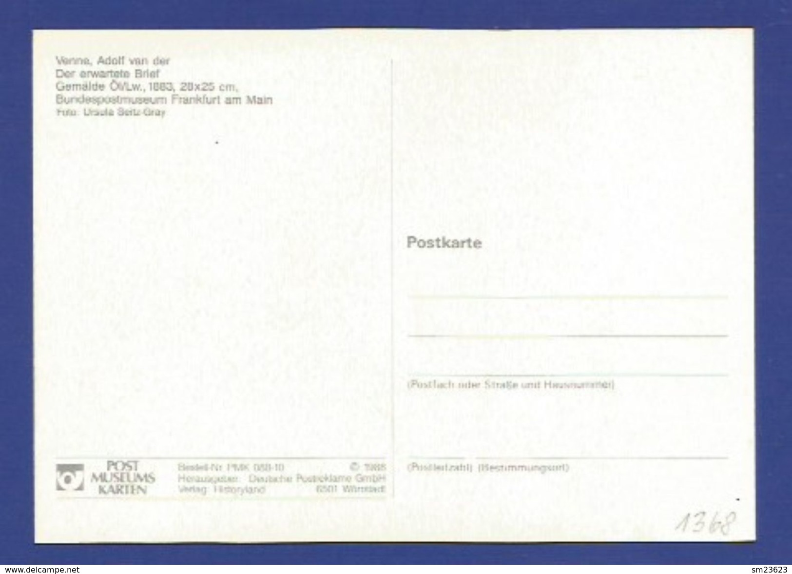 BRD 1988  Mi.Nr. 1368 , EUROPA - CEPT - Transport- Und Kommunikationsmittel - Maximum Card - Erstausgabe 05.05.1988 - 1988