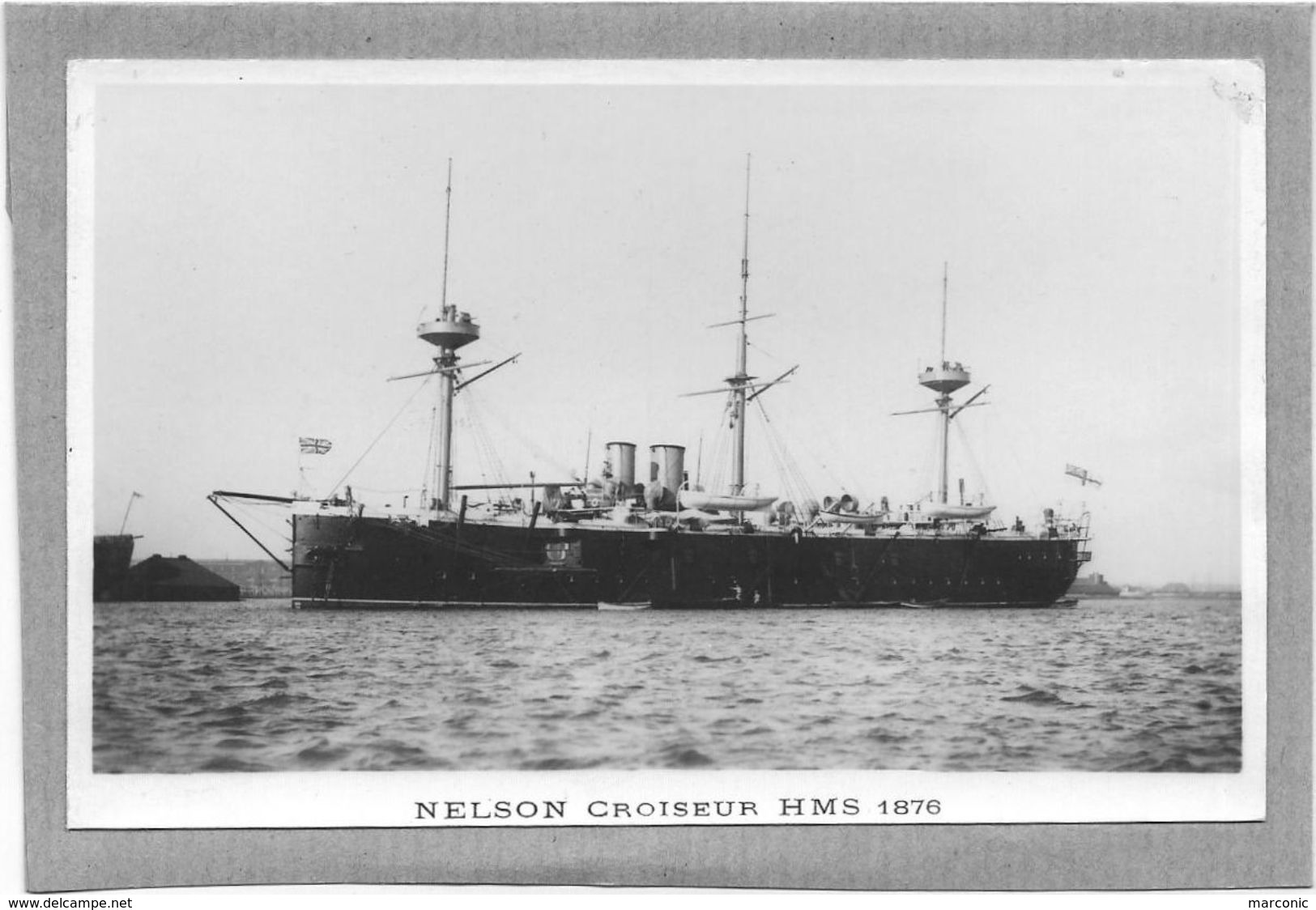 NELSON  Croiseur HMS - Bâteau, Ship - Photo Marius BAR - Guerre