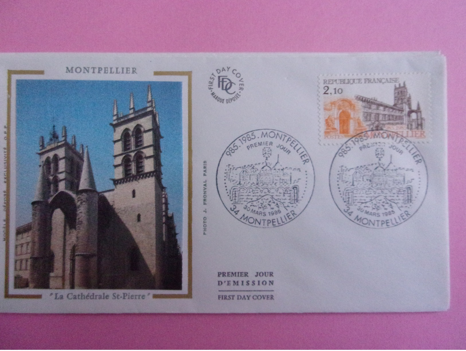 FRANCE FDC 1985 YVERT 2350 MONTPELLIER - 1980-1989