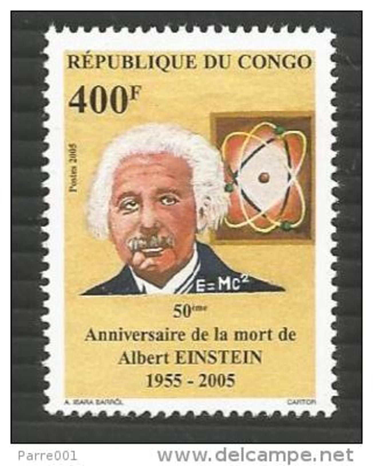 Congo 2005 Physics Nobel Prize Winner Albert Einstein Mint - Albert Einstein