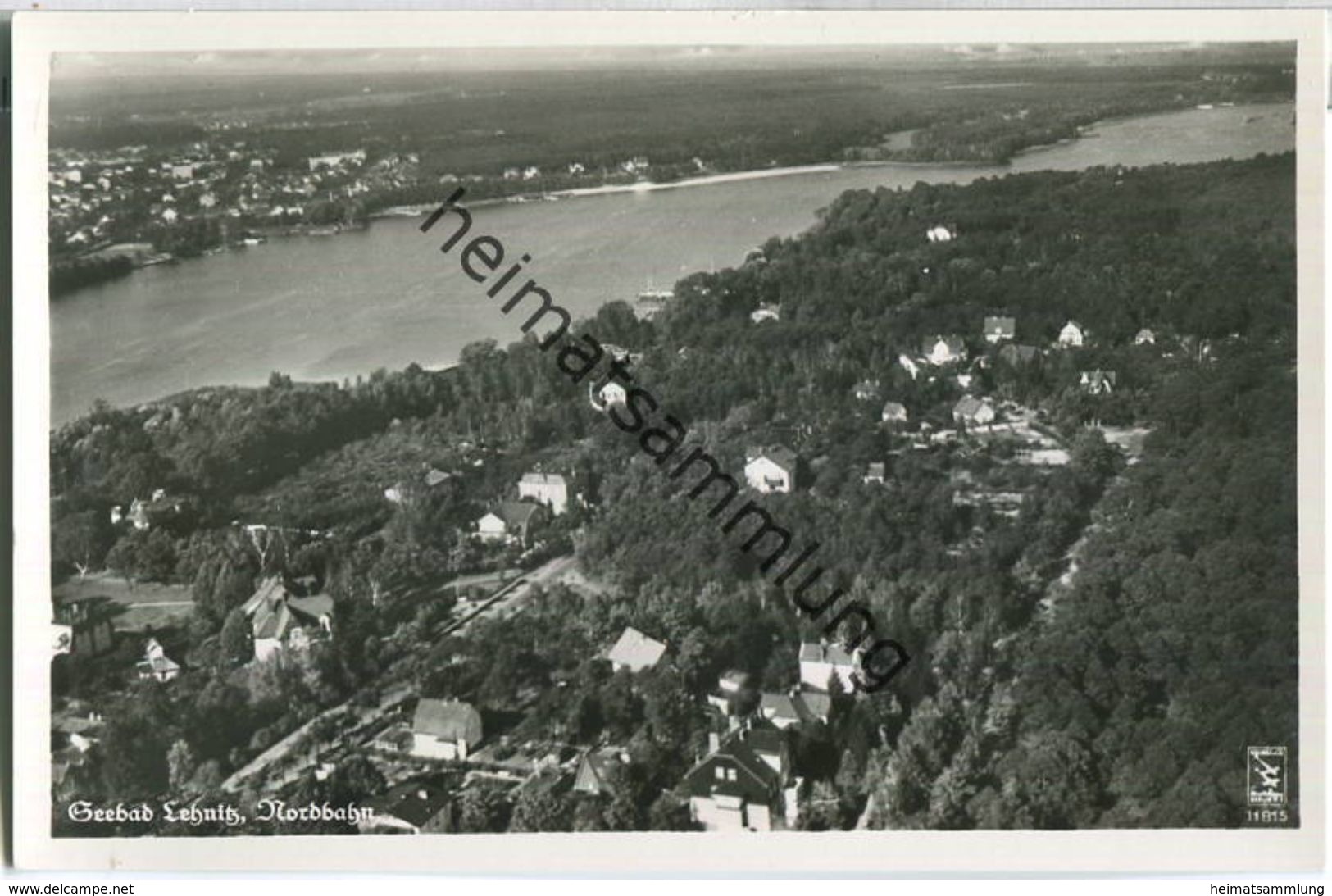 Lehnitz Nordbahn - Fliegeraufnahme - Foto-Ansichtskarte - Verlag Klinke & Co. Berlin - Lehnitz