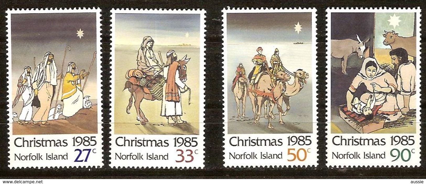 Norfolk 1985 Yvertn° 368-371 *** MNH Cote 5,50 Euro Noël Kerstmis Christmas - Ile Norfolk